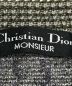 中古・古着 Christian Dior MONSIEUR (クリスチャンディオールムッシュ) 総柄ニットカーディガン グレー サイズ:M：10000円