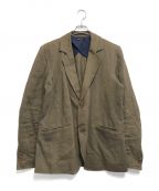 FRANK LEDERフランクリーダー）の古着「FABRIC WASHED LINEN 2B BLAZER」｜ブラウン