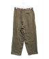 FRANK LEDER (フランクリーダー) WASHED OLD LINEN 2TUCK TROUSERS ブラウン サイズ:L：16000円