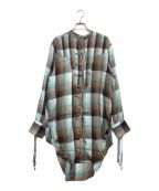 SUGARHILLシュガーヒル）の古着「OMBRE PANAMA LONG SHIRT」｜ブラウン