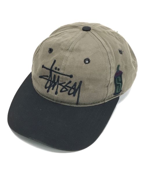 stussy（ステューシー）stussy (ステューシー) キャップ カーキの古着・服飾アイテム