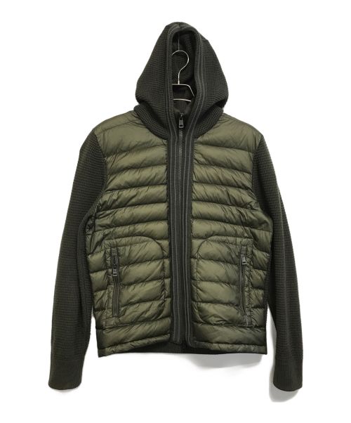 MONCLER（モンクレール）MONCLER (モンクレール) 切替ダウンジャケット ブラウン サイズ:Lの古着・服飾アイテム