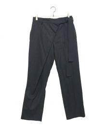 SOSHIOTSUKI（ソウシ オオツキ）の古着「WRAP KNOT STRAIGHT TROUSERS」｜ブラック