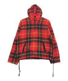 WOOLRICH（ウールリッチ）の古着「ハーフジップウールパーカー」｜レッド