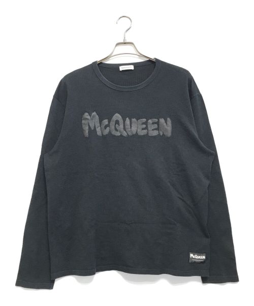 ALEXANDER McQUEEN（アレキサンダーマックイーン）ALEXANDER McQUEEN (アレキサンダーマックイーン) カットソー ブラック サイズ:XLの古着・服飾アイテム