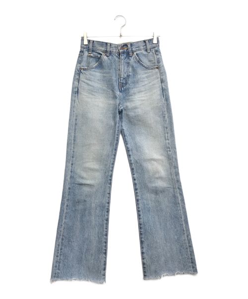 CELINE（セリーヌ）CELINE (セリーヌ) Dylan Flared Jeans in Vintage Stone Denim インディゴ サイズ:24の古着・服飾アイテム