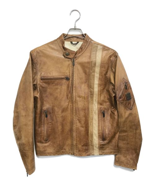 BELSTAFF（ベルスタッフ）BELSTAFF (ベルスタッフ) シングルライダースジャケット ブラウン サイズ:Sの古着・服飾アイテム