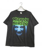 バンドTシャツバンドTシャツ）の古着「90s MARILYN MANSON(マリリン・マンソン) バンドTシャツ」｜ブラック