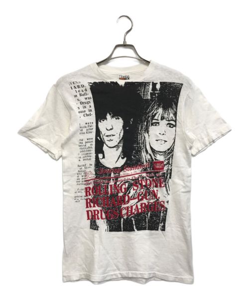 バンドTシャツ（バンドTシャツ）バンドTシャツ (バンドTシャツ) 80s Keith Richards(キース・リチャーズ) バンドTシャツ ホワイト サイズ:Ｍの古着・服飾アイテム