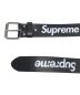 SUPREME (シュプリーム) Repeat Leather Belt ブラック サイズ:S/Ｍ：22000円