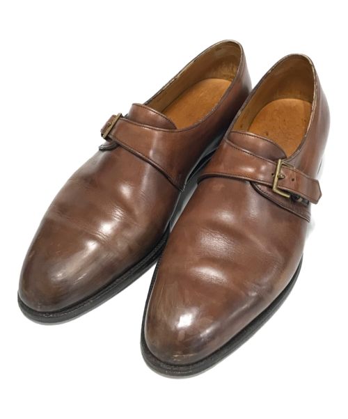 JOHN LOBB（ジョンロブ）JOHN LOBB (ジョンロブ) モンクストラップシューズ ブラウン サイズ:9Eの古着・服飾アイテム