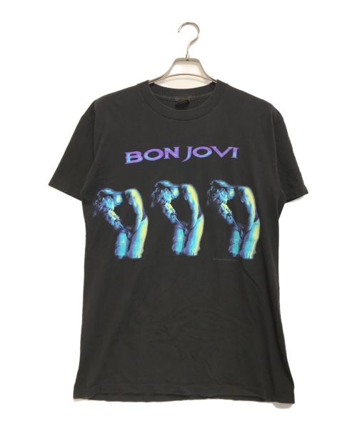 バンドTシャツ（バンドTシャツ）バンドTシャツ (バンドTシャツ) 90s BON JOVI(ボン・ジョヴィ) バンドTシャツ ブラック サイズ:Lの古着・服飾アイテム