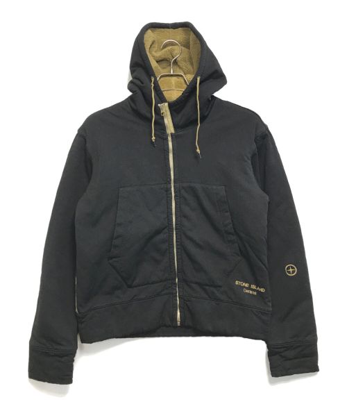 STONE ISLAND（ストーンアイランド）STONE ISLAND (ストーンアイランド) 00’sフーデッドジャケット ブラック サイズ:Ｓの古着・服飾アイテム