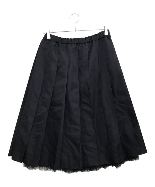 ROBE DE CHAMBRE COMME DES GARCONS（ローブドシャンブル コムデギャルソン）ROBE DE CHAMBRE COMME DES GARCONS (ローブドシャンブル コムデギャルソン) プリーツスカート ブラック サイズ:Mの古着・服飾アイテム