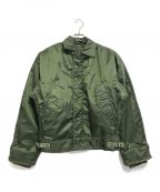 VINTAGE MILITARYヴィンテージ ミリタリー）の古着「U'S NAVY A-1 Extreme Cold Weather Impermeable Deck Jacket」｜グリーン