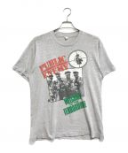 ラップTシャツラップTシャツ）の古着「public enemy(パブリックエネミー) ラップTシャツ」｜グレー