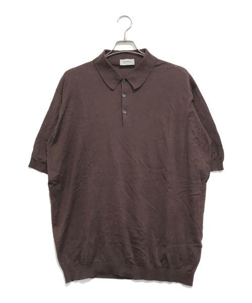 JOHN SMEDLEY（ジョンスメドレー）JOHN SMEDLEY (ジョンスメドレー) ポロシャツ ブラウン サイズ:XXLの古着・服飾アイテム