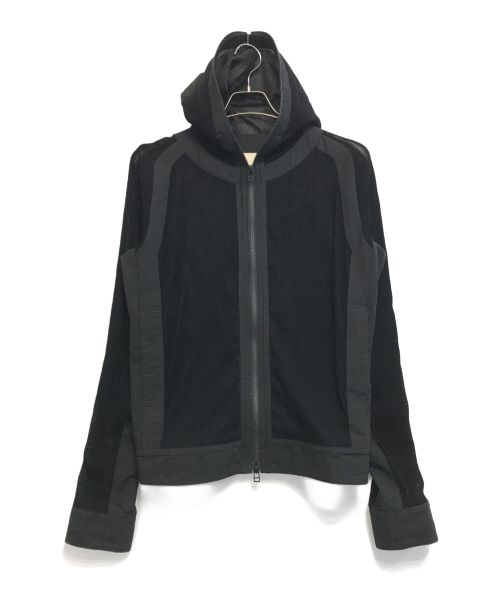 JIAN YE（ジェン イェ）JIAN YE (ジェン イェ) MESH HOOD 弍 ブラック サイズ:Freeの古着・服飾アイテム