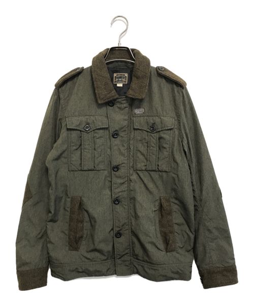 DIESEL（ディーゼル）DIESEL (ディーゼル) 切替ジャケット オリーブ サイズ:Mの古着・服飾アイテム