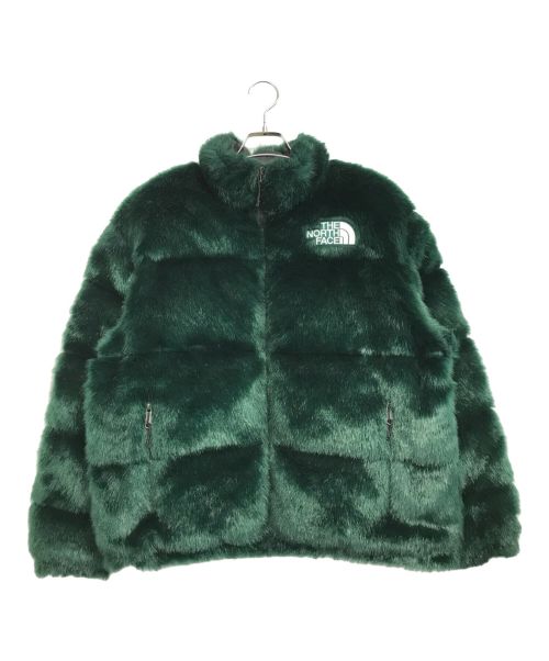 THE NORTH FACE（ザ ノース フェイス）THE NORTH FACE (ザ ノース フェイス) Supreme (シュプリーム) Fur Nuptse Jacket グリーン サイズ:Mの古着・服飾アイテム