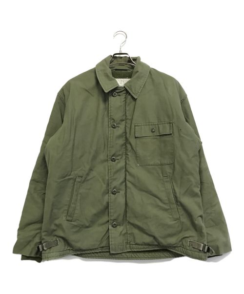 VINTAGE MILITARY（ヴィンテージ ミリタリー）VINTAGE MILITARY (ヴィンテージ ミリタリー) US ARMY A-2 デッキジャケット カーキ サイズ:X-LARGE(46-48)の古着・服飾アイテム