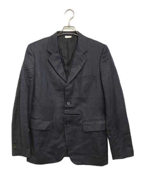 COMME des GARCONS HOMME DEUX（コムデギャルソン オム ドゥ）COMME des GARCONS HOMME DEUX (コムデギャルソン オム ドゥ) デザインテーラードジャケット ネイビー サイズ:Sの古着・服飾アイテム