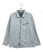 Patagoniaパタゴニア）の古着「rhythm Check Zip-Up Cotton L/S Shirt」｜スカイブルー