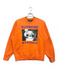 SUPREME (シュプリーム) Hysteric Glamour (ヒステリックグラマー) スウェット オレンジ サイズ:S