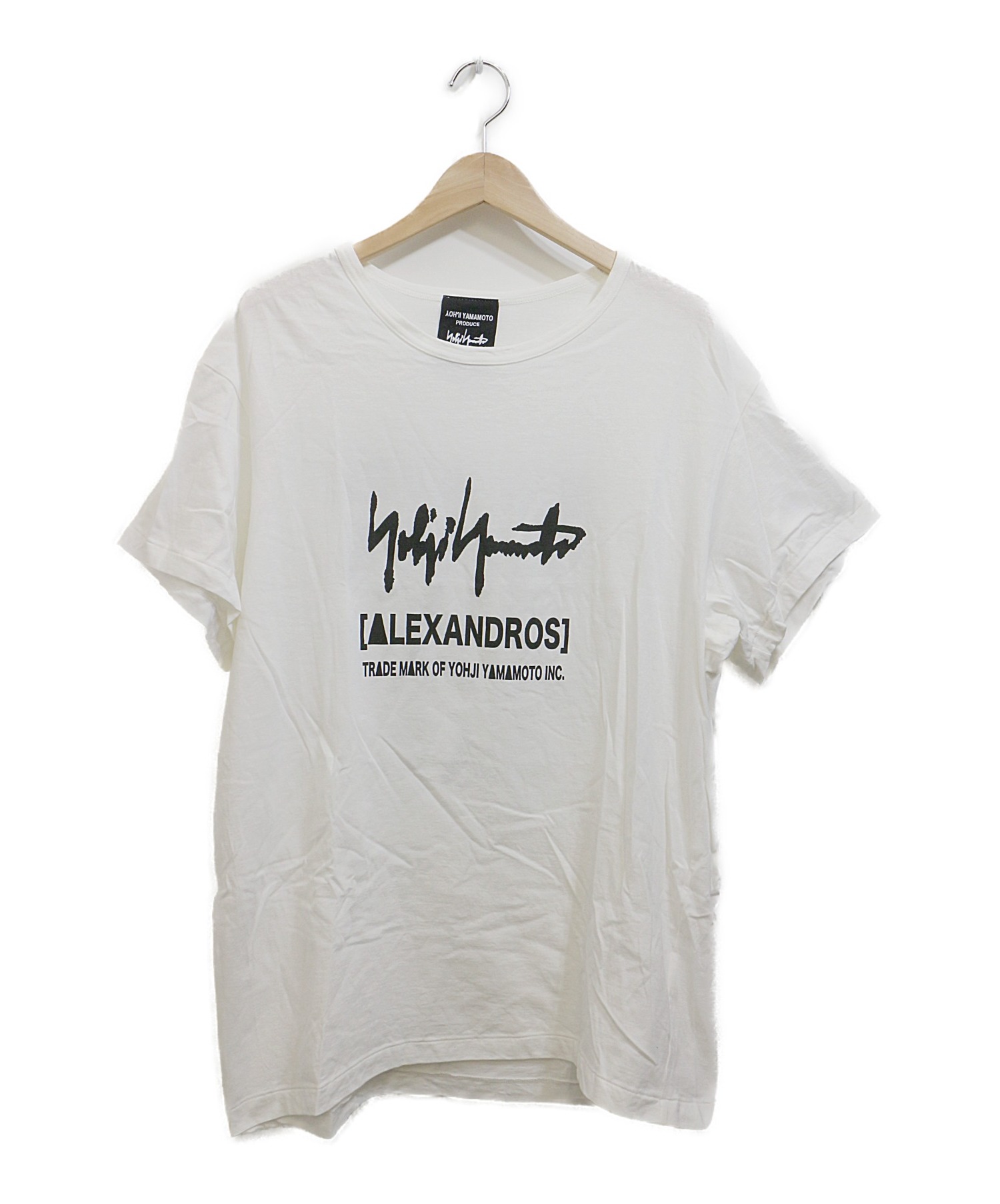 中古 古着通販 Yohji Yamamoto Pour Homme Alexandros ヨウジヤマモトプールオム アレキサンドロス 半袖カットソー ホワイト サイズ 3 ブランド 古着通販 トレファク公式 Trefac Fashion