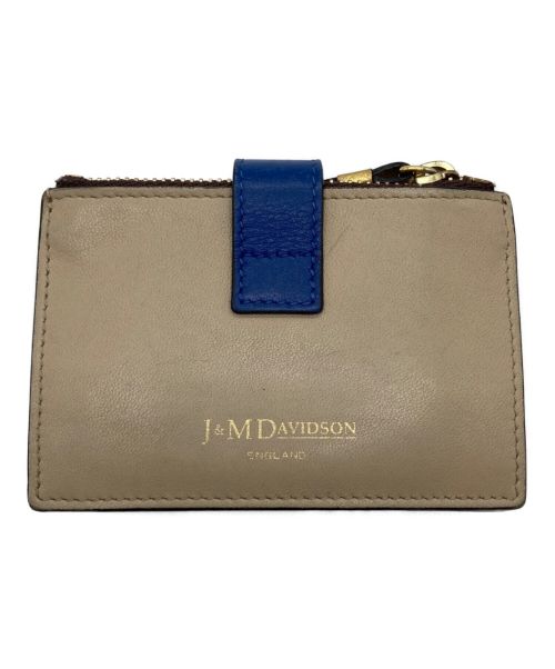 J&M DAVIDSON（ジェイ＆エム デヴィッドソン）J&M DAVIDSON (ジェイ＆エム デヴィッドソン) アコーディオンウォレット ベージュの古着・服飾アイテム