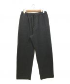 AURALEEオーラリー）の古着「CASHMERE WOOL BRUSHED JERSEY PANTS」｜チャコールグレー