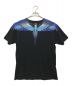 MARCELO BURLON（マルセロバーロン）の古着「プリントカットソー」｜ブラック×ブルー