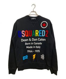 DSQUARED2（ディースクエアード）の古着「D2 Rainbow Caten Sweater」｜ブラック