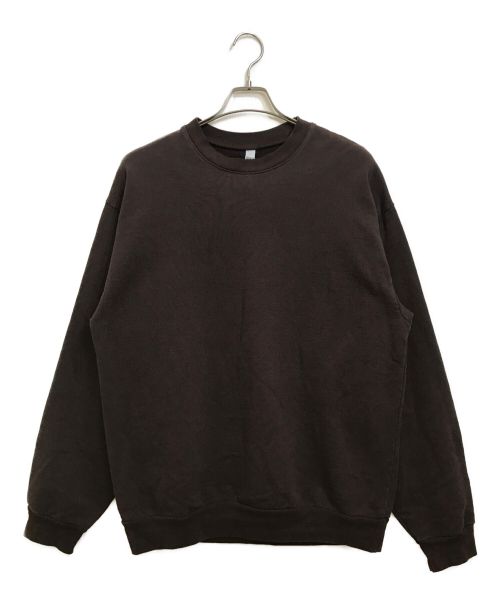 LOS ANGELES APPAREL（ロサンゼルスアパレル）LOS ANGELES APPAREL (ロサンゼルスアパレル) 14oz Garment Dyed Heavy Fleece Crewneck ブラウン サイズ:Ⅼの古着・服飾アイテム