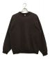 LOS ANGELES APPAREL（ロサンゼルスアパレル）の古着「14oz Garment Dyed Heavy Fleece Crewneck」｜ブラウン