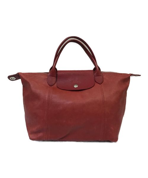 LONGCHAMP（ロンシャン）LONGCHAMP (ロンシャン) ル プリアージュ キュイール レッドの古着・服飾アイテム