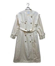 CLANE（クラネ）の古着「2WAY SQUARE SLEEVE TRENCH COAT」｜アイボリー