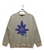 HUFハフ）の古着「PURPLE BUDDY SWEATER」｜アイボリー