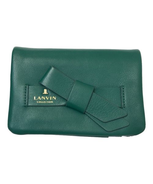 LANVIN COLLECTION（ランバンコレクション）LANVIN COLLECTION (ランバンコレクション) 2つ折り財布 グリーンの古着・服飾アイテム