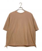 BLURHMSブラームス）の古着「High Gauge Sweat Drawstring Big Tee」｜ベージュ