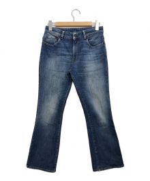 DEUXIEME CLASSE（ドゥーズィエム クラス）の古着「BLUE CROPPED FLARE DENIM」｜インディゴ