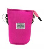 PORTER×BEAMSポーター×ビームス）の古着「One Can Shoulder Pouch 500」｜ピンク