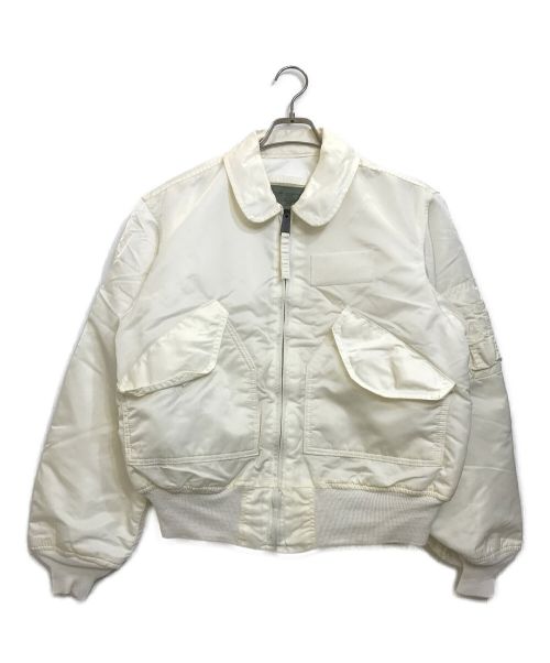 ALPHA（アルファ）ALPHA (アルファ) CWU-45Pフライトジャケット ホワイト サイズ:Mediumの古着・服飾アイテム