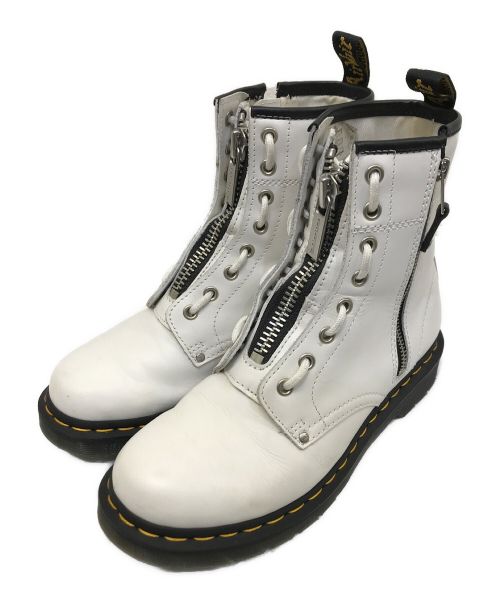 Dr.Martens（ドクターマーチン）Dr.Martens (ドクターマーチン) 8ホール 1460 TWIN ZIP ホワイト サイズ:UK6の古着・服飾アイテム