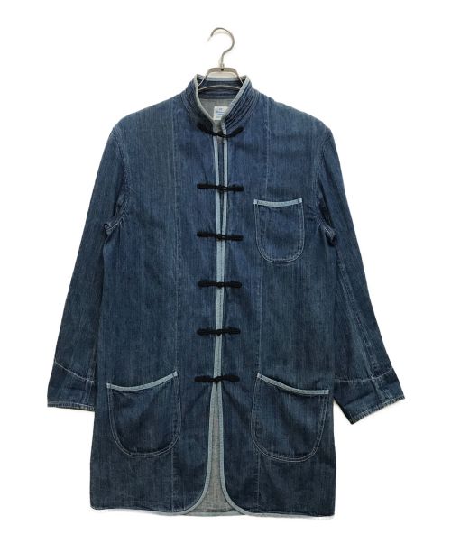 Porter Classic（ポータークラシック）Porter Classic (ポータークラシック) SUMMER DENIM CHINESE COAT インディゴ サイズ:Lの古着・服飾アイテム