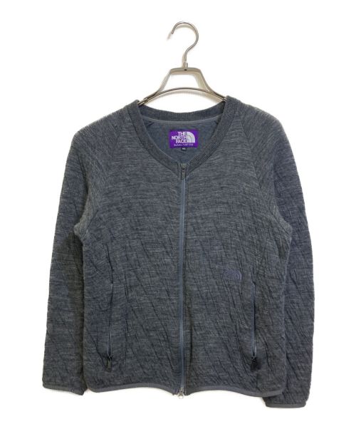 THE NORTHFACE PURPLELABEL（ザ・ノースフェイス パープルレーベル）THE NORTHFACE PURPLELABEL (ザ・ノースフェイス パープルレーベル) WOOL KNIT CARDIGAN グレー サイズ:Sの古着・服飾アイテム