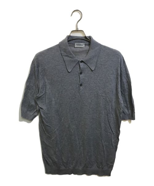 JOHN SMEDLEY（ジョンスメドレー）JOHN SMEDLEY (ジョンスメドレー) ニットポロシャツ グレー サイズ:Mの古着・服飾アイテム