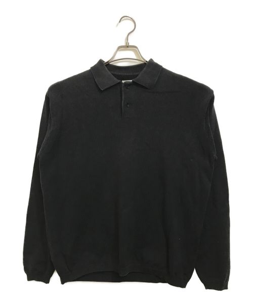 STEVEN ALAN（スティーブンアラン）STEVEN ALAN (スティーブンアラン) GASS LONG SLEEVE POLOSHIRT ブラック サイズ:Ⅿの古着・服飾アイテム