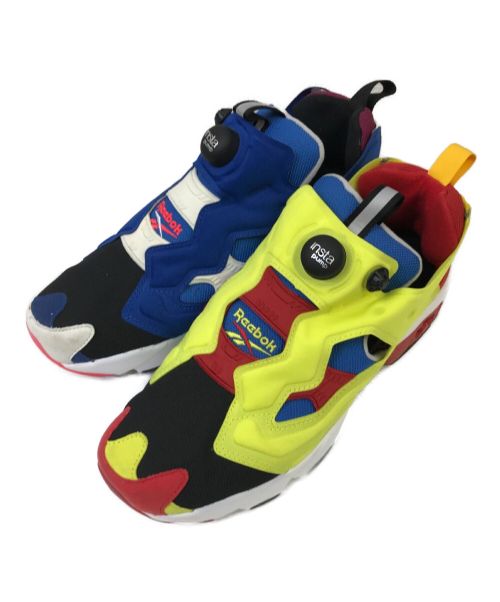 REEBOK（リーボック）REEBOK (リーボック) KICKS LAB INSTAPUMP FURY ライトグリーン×ブルー サイズ:37の古着・服飾アイテム