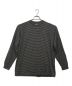 STEVEN ALAN（スティーブンアラン）の古着「TC MICRO BORDER LONG SLEEVE TEE-BOX」｜ブラック